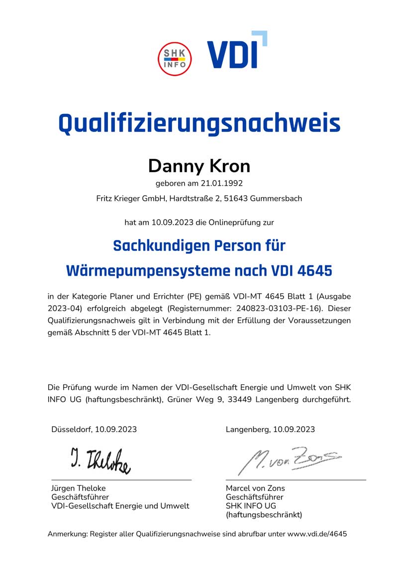 Qualifizierungsnachweis